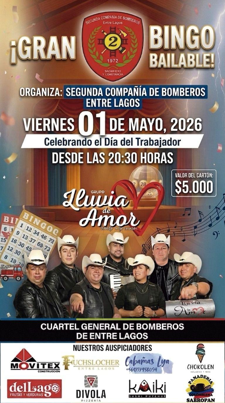 #Puyehue GRAN BINGO DE BOMBEROS. 